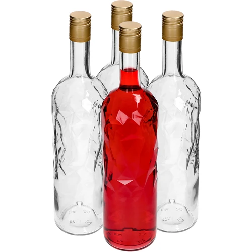 Eis-Flasche 1 L mit fi30/35-Schraubverschluss, 4 St. - 2 ['Eis-Flasche', ' Eisflasche', ' Flasche 1L', ' Flaschen 1L', ' Set von 4 Flaschen', ' Flasche mit Rillen', ' Flasche für Likör', ' Flaschen für Likör', ' Flasche für Getränke', ' Flaschen für Getränke', ' Flaschen', ' dekorative Flaschen']