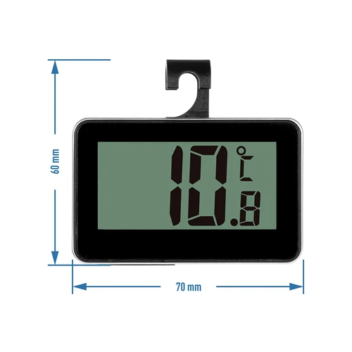 Elektronisches Kühlschrankthermometer (-20°C bis +50°C) - 2 ['Küchenthermometer', ' Kochthermometer', ' Kühlschrankthermometer', ' Speisekammerthermometer', ' Thermometer für den Kühlschrank', ' Hängethermometer', ' Thermometer zum Aufhängen', ' Batteriethermometer', ' Thermometer mit Anzeige', ' elektronisches Thermometer']