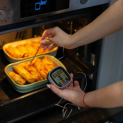 Digitales Lebensmittelthermometer mit Sonde (-20°C bis +300°C)  (küchenthermometer) - symbol:186009
