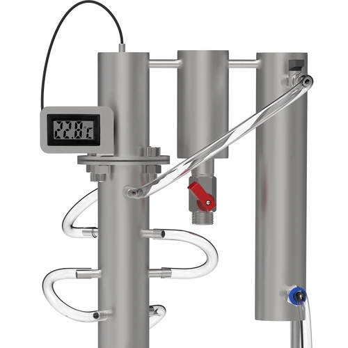 Elektronisches Thermometer im Rahmen - für Destillatoren (-50°C bis +110°C) - 5 ['Thermometer mit Sonde', ' elektronisches Thermometer', ' Aabratek-Thermometer', ' Thermometer Aabratek', ' Fraktionierungsthermometer', ' Destillationsthermometer', ' Thermometer im Rahmen', ' Thermometer für einen Destillator']