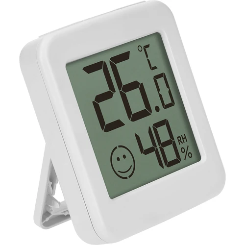 Elektronisches Thermometer mit Komfortanzeige, weiß  - 1 ['elektronisches Thermometer', ' Thermometer mit Luftfeuchtigkeitsmesser', ' Raumluftfeuchtigkeitsmessung', ' Komfortthermometer', ' Thermometer mit Komfortanzeige', ' Multifunktionsthermometer', ' Innenthermometer', ' Raumthermometer', ' Funk-Thermometer', ' elektronisches Kühlschrankthermometer', ' Wetterstation', ' Wetterstation', ' Standthermometer', ' Magnetthermometer', ' Magnetthermometer', ' modernes Thermometer', ' Batteriethermometer', ' zum Verschenken']