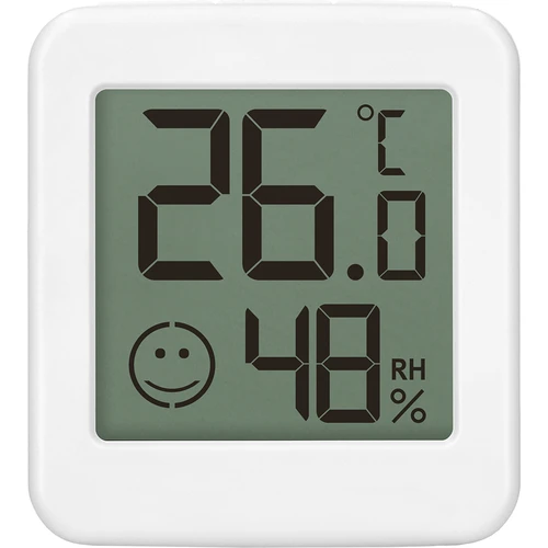 Elektronisches Thermometer mit Komfortanzeige, weiß - 2 ['elektronisches Thermometer', ' Thermometer mit Luftfeuchtigkeitsmesser', ' Raumluftfeuchtigkeitsmessung', ' Komfortthermometer', ' Thermometer mit Komfortanzeige', ' Multifunktionsthermometer', ' Innenthermometer', ' Raumthermometer', ' Funk-Thermometer', ' elektronisches Kühlschrankthermometer', ' Wetterstation', ' Wetterstation', ' Standthermometer', ' Magnetthermometer', ' Magnetthermometer', ' modernes Thermometer', ' Batteriethermometer', ' zum Verschenken']