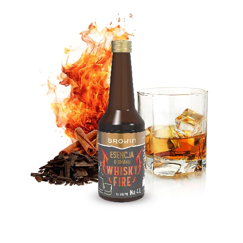 Essenz mit dem Geschmack von Whisky Fire für 4 L, 40ml - 3 ['Essenz für Schnaps', ' Essenzen für Alkohol', ' Essenz für selbstgebrannten Schnaps', ' hausgemachter Whisky Fire', ' Essenz für Alkohol', ' Aroma für Alkohol', ' Zimtaroma']