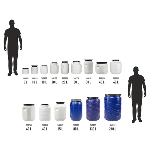 Fass Mixed Pickles - weiß, Griffe, 10 L - 10 ['Fass für Kohl', ' Einlegefass', ' Einlegefass', ' Silage', ' Kohl', ' Gurken', ' für Gurken', ' Steingut', ' Steingut mit Deckel', ' Fass mit Deckel']