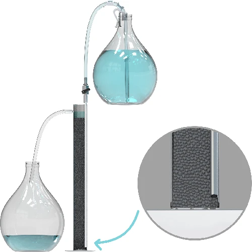 Filtrationssäule Premium - 11 ['Filtrationssäule', ' Filtrationssäule für Selbstgebrannten', ' Filtrationssäule für Aktivkohle', ' Filtrationssäule aus nicht rostendem Stahl', ' Apparatur für Destillation', ' Destillation von Alkohol', ' Set für die Destillation von Alkohol', ' Set für die Kohlefitration von Destillat', '  Filtrationstube', ' Silikonschlauch']