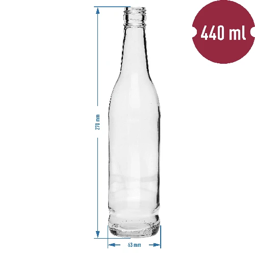 Flasche 440 ml mit Schraubverschluss - 6 St. - 6 