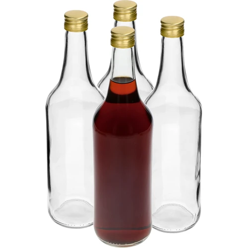 Flasche 700 ml mit Schraubverschluss - 4 St. - 2 ['Schnapsflasche', ' Schnapsflaschen', ' Schnapsflasche 700 ml', ' durchsichtige Flasche', ' Flaschen 700 ml', ' durchsichtige Flasche mit Schraubverschluss', ' Flasche für Saft', ' Flasche mit Schraubverschluss', ' Flaschen mit Schraubverschlüssen', ' Flaschen für edle Tropfen']