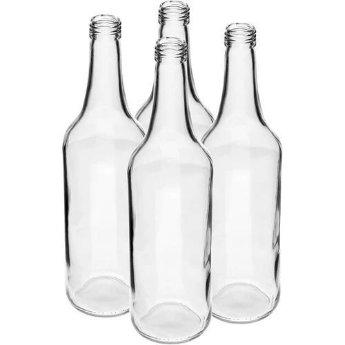 Flasche 700 ml mit Schraubverschluss - 4 St. - 3 ['Schnapsflasche', ' Schnapsflaschen', ' Schnapsflasche 700 ml', ' durchsichtige Flasche', ' Flaschen 700 ml', ' durchsichtige Flasche mit Schraubverschluss', ' Flasche für Saft', ' Flasche mit Schraubverschluss', ' Flaschen mit Schraubverschlüssen', ' Flaschen für edle Tropfen']