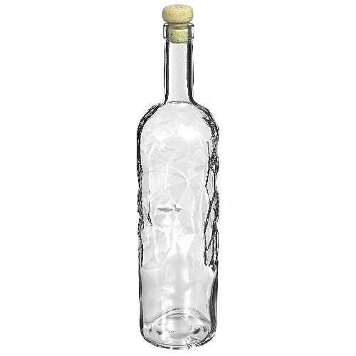 Flasche Eisland 1 L mit Korken, 4 St. - 3 ['Glasflasche', ' Alkoholflasche', ' Dekoflasche', ' 1L Flasche', ' Weinflasche', ' Weinflasche', ' Tinkturflasche', ' Saftflasche', ' Geschenk']