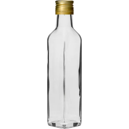 Flasche Maraska 250 ml mit Schraubverschluss 6 St. - 3 ['Flasche Maraska', ' Glasflasche', ' Flasche 250 ml', ' Flaschenset', ' Glasflaschen', ' Essigflaschen', ' Flaschen für Olivenöl', ' Flaschen mit Schraubverschluss']