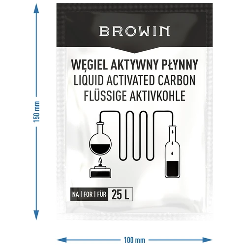 Flüssige Aktivkohle für 25 L, 140 g - 3 ['flüssige Aktivkohle', ' flüssige Kohle', ' Aktivkohle für Alkohol', ' Aktivkohle für die Filtration von Alkohol', ' Aktivkohle für die Filtration von Destillaten', ' Zusätze zu Alkohol']