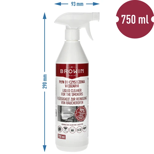 Flüssigkeit zur Reinigung von Räucheröfen, Grills, Herden 750ml - 5 ['Mittel zur Reinigung von Räucheröfen', ' Flüssigkeit zur Reinigung von Grills', ' Reinigung von Räucheröfen', ' Grills', ' Herden und Backöfen', ' Reinigung von Fett', ' Ruß', ' Brennspuren', ' Reinigung von Brennspuren', ' Entfernung von Ruß', ' Entfernung von Fett in der Küche', ' Reinigung von Feuerstellen', ' Reinigung von Schornsteinen', ' Sauberkeit in der Küche', ' Reinigungsflüssigkeiten', ' fertige Reinigungsmittel', ' wie entferne ich Fett']