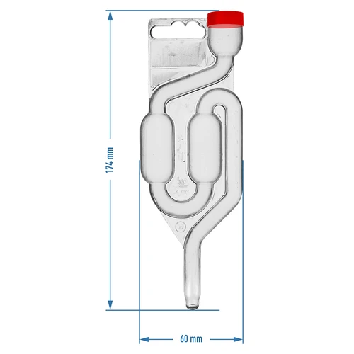 Gärröhrchen MAXI mit Schutzstopfen - 3 ['Gärröhrchen', ' Gärröhrchen aus Glas', ' Gärung', ' Gärröhrchen wie viel Wasser', ' wie viel Wasser ins Gärröhrchen', ' leises Gärröhrchen', ' wie mache ich ein Gärröhrchen', ' Gärröhrchen Castorama', ' Pfropfen mit Gärröhrchen', ' Gärröhrchen für Wein', ' Gärröhrchen wo kaufen', ' warum geht das Wasser im Gärröhrchen zurück', ' Cuvée', ' Sicherung des Cuvées', ' hausgemachter Wein']