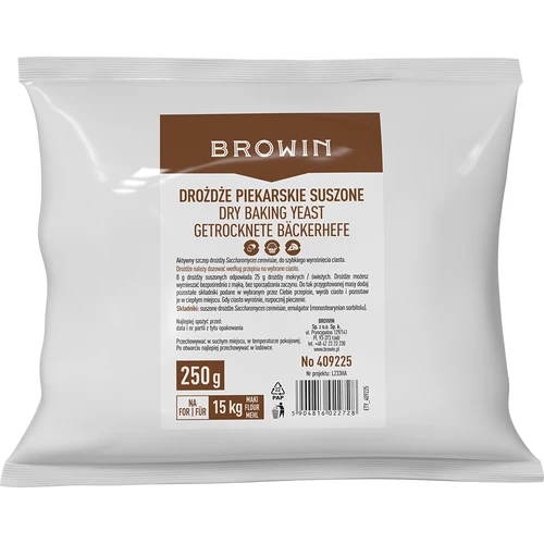 Getrocknete Bäckerhefe, 250 g - 2 ['Backhefe', ' Bäckerhefe', ' für Brotbacken', ' für Backwaren', ' für Hefeteig', ' Instanthefe', ' Hefe für Pizza', ' hausgemachtes Brot', ' hausgemachte Pizza', ' Lebensmittelhefe', ' Hefe für süße und herzhafte Backwaren', ' bleib zu Hause', ' bewährte Hefe', ' hausgemachtes Backen', ' beste Backergebnisse']