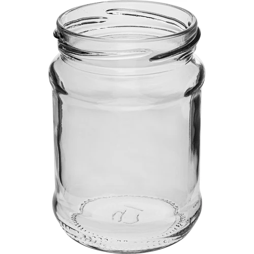 Glas, 250 ml mit dunkelrotem Schraubverschluss– 6 St. - 4 ['Set Gläser', ' Einmachgläser', ' Marmeladengläser', ' Gläser mit Schraubverschluss', ' Gläser fi 66', ' Gläser mit Schraubverschluss 4 Haken', ' Gläser mit dunkelrotem Deckel', ' für Konserven', ' für Konserven', ' für getrocknete Produkte']