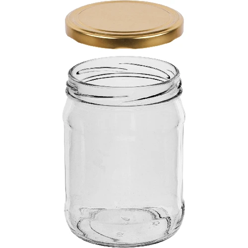 Glas 500 ml mit Deckel - Multipack 6 Stck. - 3 ['Gläser', ' kleine Gläser', ' kleines Glas', ' Glas mit Schraubverschluss', ' Gläser für Einmachprodukte', ' Einmachglas', ' Einmachgläser', ' Gläser für Gewürze', ' Glas für Marmelade', ' Glas für Konfitüre', ' Glas für Honig', ' kleines Glas für Honig ']