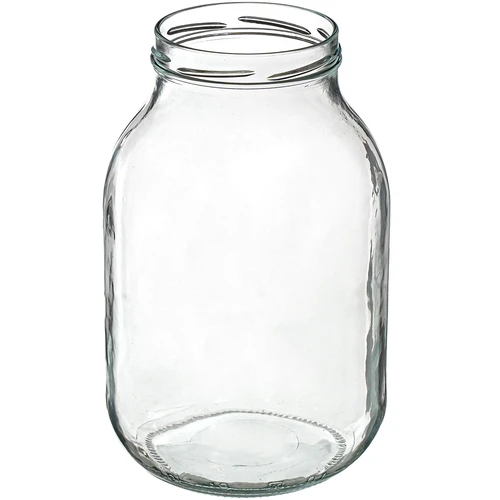 Glass jar 3l + Farbkappe + Gabel oder Zange - 2 ['Glas', ' Glas mit Schraubverschluss', ' Glas für Salzgurken', ' Glas für Gurken', ' Glas für Liköre', ' Glas mit Zange', ' Gurkenzange', ' Küchenzange']