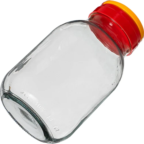 Glass jar 3l + Farbkappe + Gabel oder Zange - 4 ['Glas', ' Glas mit Schraubverschluss', ' Glas für Salzgurken', ' Glas für Gurken', ' Glas für Liköre', ' Glas mit Zange', ' Gurkenzange', ' Küchenzange']