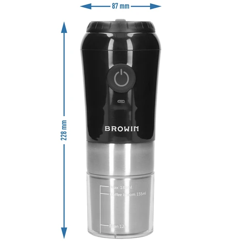 Kaffeemühle - elektrisch mit Mahlmechanismus, Kaffeebrüher und Thermobecher - 13 ['Kaffeemühle', ' elektrische Mühle', ' Mahlen von Kaffee', ' gemahlener Kaffee', ' Mühle mit Kaffeebrüher', ' Mühle mit Dripper', ' Mühle mit Thermobecher', ' Mühle mit Kaffeebrüher und Becher', ' USB-Mühle', ' moderne Kaffeemühle', ' tragbare Mühle', ' mobile Mühle', ' batteriebetriebene Mühle', ' Mühle mit Akku', ' über USB geladene Mühle', ' Mühle mit keramischem Mahlmechanismus', ' Mühle mit Mahlmechanismus', ' handliche Mühle', ' Geschenkidee']