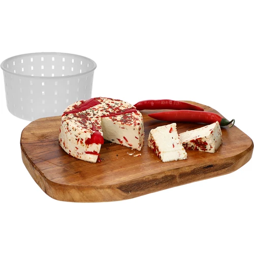 Käseform Zylinder 13 x 7 cm für 800 g - 6 ['Käseform', ' Zylinderform', ' Käse', ' hausgemachter Käse', ' Käseformen', ' hausgemachter Käse', ' Form für Käse', ' Käseherstellung', ' wie macht man Käse', ' für Käse', ' Labkäse']