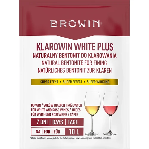 Klarowin White Plus - Klärmittel 8 g  - 1 ['Klärmittel für Wein', ' Klärmittel', ' Klarowin für Wein', ' zum Klären von Wein', ' Zubehör für die Weinbereitung', ' hausgemachter Wein', ' Weißwein', ' Roséwein', ' zum Klären von Säften', ' Klären von Säften']