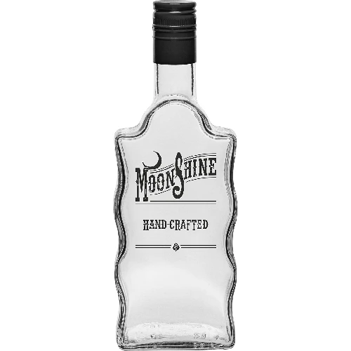 Klosterflasche, 0,5 L, mit Schraubverschluss, Aufdruck "Moonshine" - 12 St. - 5 ['bedruckte Flasche', ' Mondschein', ' Tinkturflasche', ' Wodkaflasche', ' Wodkaflasche', ' Dekoflasche', ' 500 ml Flasche', ' Glasflasche', ' Hochzeitsflasche', ' Schraubverschlussflasche', ' Mondlicht', ' Braune Flaschen', ' Superflasche']