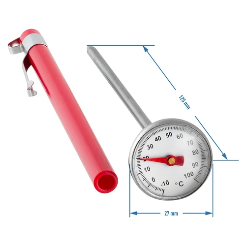 Kochthermometer (0°C bis +100°C) 12,5cm (küchenthermometer) - symbol:100100