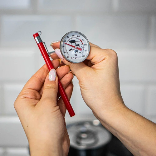 Kochthermometer mit Muster (0°C bis +100°C) 12,5cm - 3 ['Temperatur', ' Küchenthermometer', ' Gastronomie-Thermometer', ' Lebensmittelthermometer', ' Lebensmittelthermometer mit Sonde', ' Thermometer für Fleisch', ' Thermometer mit Sonde', ' Küchenthermometer mit Sonde', ' Sonde für Fleisch', ' Thermometer für das Braten', ' Thermometer für das Kochen', ' Thermometer für das Räuchern', ' Thermometer für den Backofen', ' Backofenthermometer']