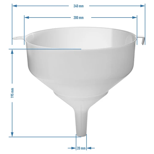 Kunststofftrichter fi20cm, Mix - 2 ['Trichter für Weinballons', ' Trichter für Wein', ' Trichter für Flaschen', ' universeller Trichter', ' für die Weinfilterung', ' Zubehör für die Weinbereitung']