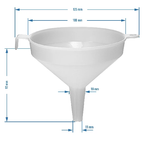 Kunststofftrichter Ø 10 cm - 3 ['Trichter für Flaschen', ' Trichter für Wein', ' Trichter für Saft', ' runder Trichter', ' Plastiktrichter', ' guter Trichter', ' Trichter aus Kunststoff', ' Trichter für Flüssigkeiten', ' Trichter zum Füllen von Flaschen', ' Umgießen von Saft', ' Umgießen von Wein', ' Umgießen in Flaschen', ' weißer Trichter']