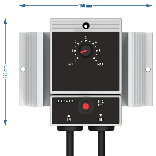 Leistungsregler für Heizelement - FalcON, bis 2 kW - 5 ['Leistungsregler für Heizelemente', ' Heizleistungssteuerung', ' zur Destillation', ' für Destillationsheizelemente', ' zur Steuerung von Heizelementen', ' Heizelementregelung', ' Heizelemente für Destillationsgeräte', ' Einstellung der Heizleistung bei der Destillation', ' Destillationszubehör', ' Destillation', ' Temperatur bei der Destillation', ' Destillationsausrüstung', ' Heizleistungsregulierung']