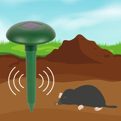 Maulwurfschreck mit Solarbatterie gespeist - 6 ['Maulwurfabwehr', ' Anti-Maulwurf', ' Anti-Maulwurf', ' Wühlmäuse', ' Wühlmäuse', ' Feldmäuse', ' Sonnenabwehr']