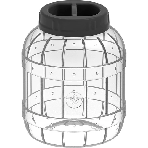 Mehrzweck-Behälter 3L, schwarzem Schraubverschluss  - 1 ['Einmachgläser', ' Einmachgläser', ' Einweckgläser', ' Likörgläser', ' 3 l Gläser', ' zertifizierte Einmachgläser', ' unzerbrechliche Gläser', ' Mehrzweckgläser', ' Multifunktionsgläser', ' Einmachgläser', ' unzerbrechliche Gläser']