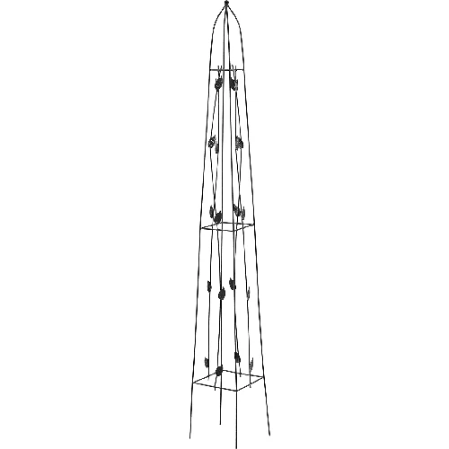 Metall-Pergola – Pyramide 150 cm  - 1 ['Unterstützung für Pflanzen', ' Kletterpflanzen', ' Pflanzenanbau', ' Rosen', ' Tomaten', ' Sträucher']