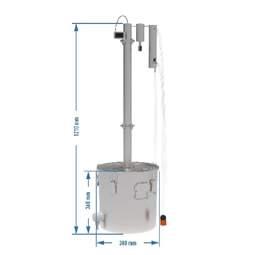 Modularer Destillator 30 L Loki - elektrisch - 20 ['destillationsanlage', ' destilliergerät aus rostfreiem stahl', ' elektrisches destilliergerät', ' destillationsapparat', ' wasserdestilliergerät', ' destilliertes wasser', ' prismatische quelle', ' browin destilliergerät', ' ätherische öle', ' alkoholdestilliergeräte', ' kondensator mit abscheider']