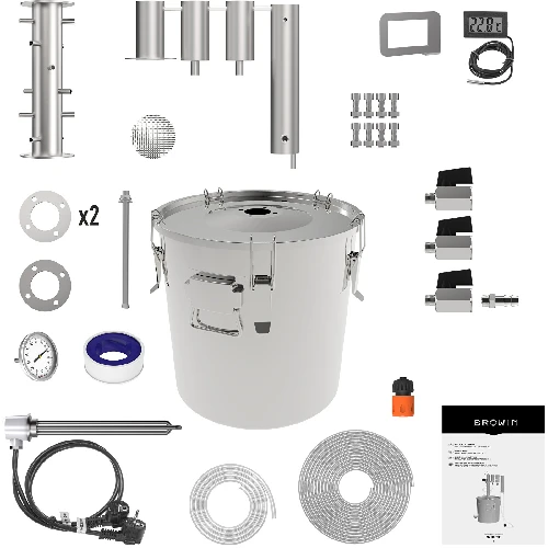 Modularer Destillator 30 L Ragnar - elektrisch - 3 ['Browin Destillator', ' modulare Destillatoren', ' Rückfluss kalte Finger', ' Destillator mit Absatzbehälter', ' Elektro-Destillatoren']