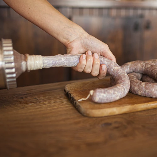 Naturdarm vom Schwein 28/30, 90m - 7 ['für Hausmacherwurst', ' Därme für Weißwurst', ' Do-it-yourself', ' Hausmacherwurst', ' für geräucherte Wurst', ' für Brühwurst', ' für getrocknete Wurst', ' für gealterte Wurst']