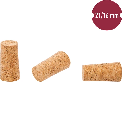 Naturkorken 21/16 mm 10 Stck. - 2 ['Korken aus Naturkork', ' Weinkorken', ' Korken für Flasche', ' Stöpsel für Flasche', ' Weinflaschen mit Korken', '']