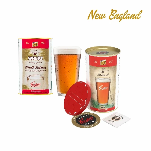 New-England-IPA-Brauset, 20 L  - 1 ['IPA-Bier', ' hausgebrautes Bier', ' wie macht man Bier', ' Brauset', ' Brewkit-Bier', ' Vermont IPA', ' Hazy IPA', ' Coopers-Bier']