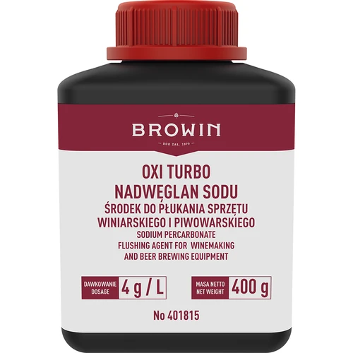 OXI TURBO Natriumpercarbonat - 400g - 2 ['für Gerätespülung', ' Gerätedesinfektion', ' Gerätedesinfektion', ' Waschen', ' Brauen', ' Weinbereitung', ' Destillation', ' Aktivsauerstoff', ' Desinfektion', ' oxi one']