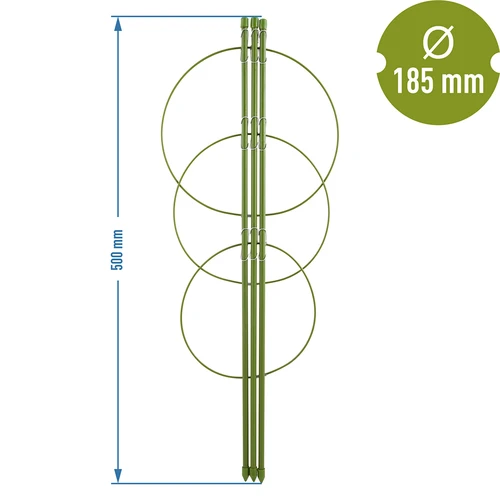 Pflanzenringe, 3 Stck. 0,5m - 2 ['Pflanzenringe', ' Pflanzenring', ' Stützring für Pflanzen', ' Stützringe für Pflanzen', ' Stützring für Rankenpflanzen', ' Stützringe für Pflanzen Castorama', ' Stützringe für Gartenpflanzen', ' Stützringe für Topfpflanzen']