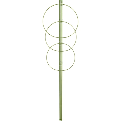 Pflanzenstütze, 4 Ringe - 1,25m  - 1 ['Pflanzenringe', ' Pflanzenring', ' Stützring für Pflanzen', ' Stützringe für Pflanzen', ' Stützring für Rankenpflanzen', ' Stützringe für Pflanzen Castorama', ' Stützringe für Gartenpflanzen', ' Stützringe für Topfpflanzen']