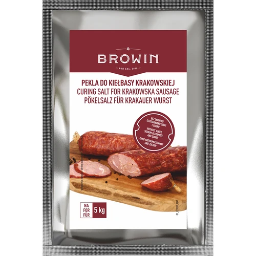 Pökelsalz für Krakauer Wurst, 115 g  - 1 ['Pekla', ' Pökeln', ' Pekla für Wurst', ' Pekla für Krakauer Wurst', ' Pekla für Fleisch', ' Pökelsalz', ' Salz für das Pökeln von Fleisch', ' Pökeln von Fleisch Rezept', ' Trockenpökeln']