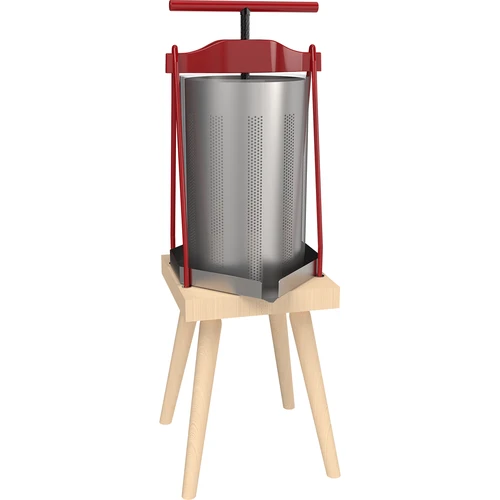 Rahmenpresse für Früchte - mit Metallkorb, 10 L  - 1 ['Obstpressrahmen', ' Rahmenpresse', ' Obstentsafter', ' Fruchtpresse', ' Saftpresse', ' Saftpressen aus Obst', ' beste Obstpresse', ' empfohlene Obstpresse', ' praktische Obstpresse', ' Hausweinbereitung', ' gepresster Saft', ' Verarbeitungszubehör', ' zum Saftpressen', ' manuelle Obstpresse', ' zum Saft keltern', ' Weinpressen', ' Presse mit Metallkorb', ' Metallobstpresse']