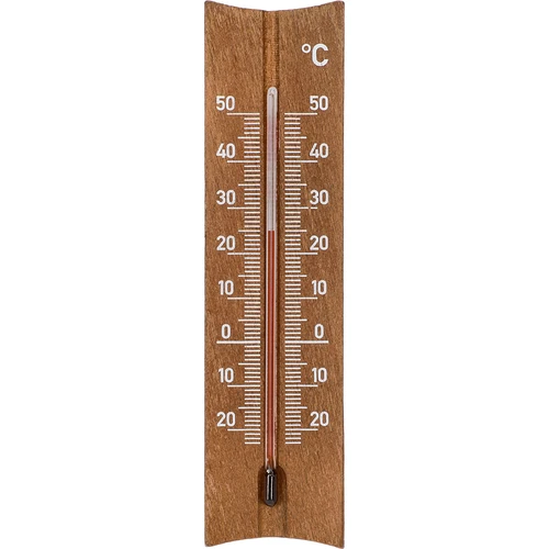 Raumthermometer mit Muster (-20°C bis +50°C) 15cm, Bronze  - 1 ['Innenthermometer', ' Raumthermometer', ' Heimthermometer', ' Thermometer', ' Raumthermometer aus Holz', ' Thermometer mit lesbarer Skala', ' Thermometer mit verstärkter Kapillare']