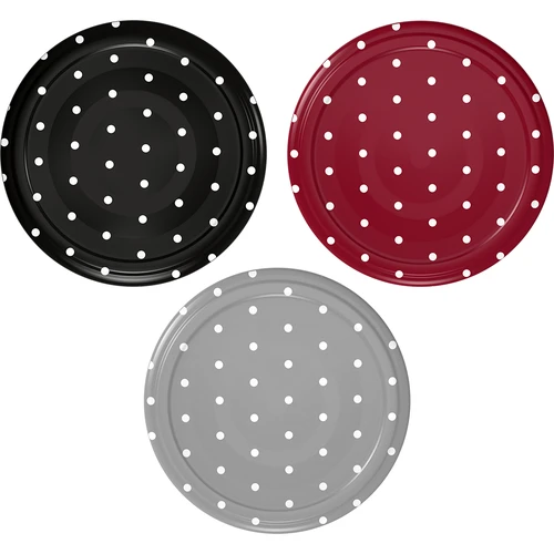 Schraubverschlüssen fi 53 Mix Dots - 10 Stk.  - 1 ['Schraubverschluss', ' Schraubverschluss mit Tupfen-Muster', ' Schraubverschlüsse für Gläser', ' Schraubverschlüsse mit Punkte-Muster', ' kleine Schraubverschlüsse', ' Schraubverschlüsse für Einmachprodukte', ' bunte Schraubverschlüsse', ' dekorative Schraubverschlüsse']