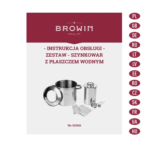 Set mit Wassermantel Schinkenkocher 1,5 kg + Topf - 13 ['browin schinkenkocher', ' schinkekocher', ' Schinkenküchenmaschine', ' Schinkenküchenmaschine 1', '5 kg', ' Schinkenküchenmaschine mit Topf', ' Schinkenküchenmaschine mit Wassermantel', ' Schinkenkocher mit Flansch Schinkensäckchen', ' Schinkensäckchen', ' Schinkenthermometer', ' Geschenk']