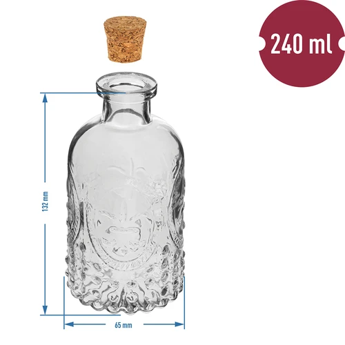 Set von Fläschchen mit Korken 240 ml – 4 St. - 5 ['Flaschenset', ' Glasminiflaschen', ' 240 ml Flasche', ' Flasche', ' Flaschen', ' Glaskleinflaschen', ' Glaskleinflaschen', ' Alkoholflasche', ' Miniflaschen', ' Glasflasche mit Verschluss', ' Probeflasche', ' Miniaturflasche', ' Glaskorkflaschen', ' Gastflaschen']