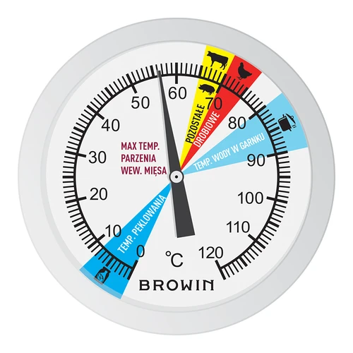 Thermometer für 0,8 kg Schinkenkochtopf (0°C bis +120°C) 9,0cm - 4 ['Thermometer für Fleisch', ' für den Schinkenkocher', ' Schinkenkocher', ' Thermometer für das Brühen von Wurstwaren', ' Schinkenkocher 1', '5 kg und 3 kg', ' bunte Anzeige', ' Gerichte aus dem Schinkenkocher', ' Gerichte aus dem Schinkenkocher 0', '8 kg']