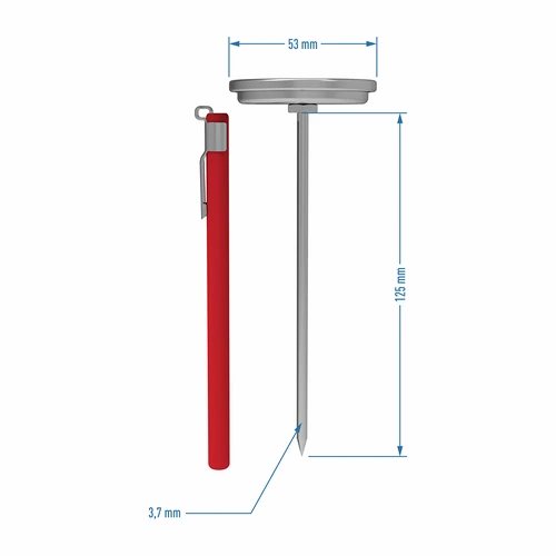 Thermometer für 1,5 kg 3kg Schinkenkochtopf (0°C bis +120°C) 12,5cm - 4 ['browin schinkenkocher', ' schinkekocher', ' Thermometer für Fleisch', ' für den Schinkenkocher', ' Schinkenkocher', ' Thermometer für das Brühen von Wurstwaren', ' Schinkenkocher 1', '5 kg und 3 kg', ' bunte Anzeige', ' Gerichte aus dem Schinkenkocher', ' Gerichte aus dem Schinkenkocher 0', '8 kg']